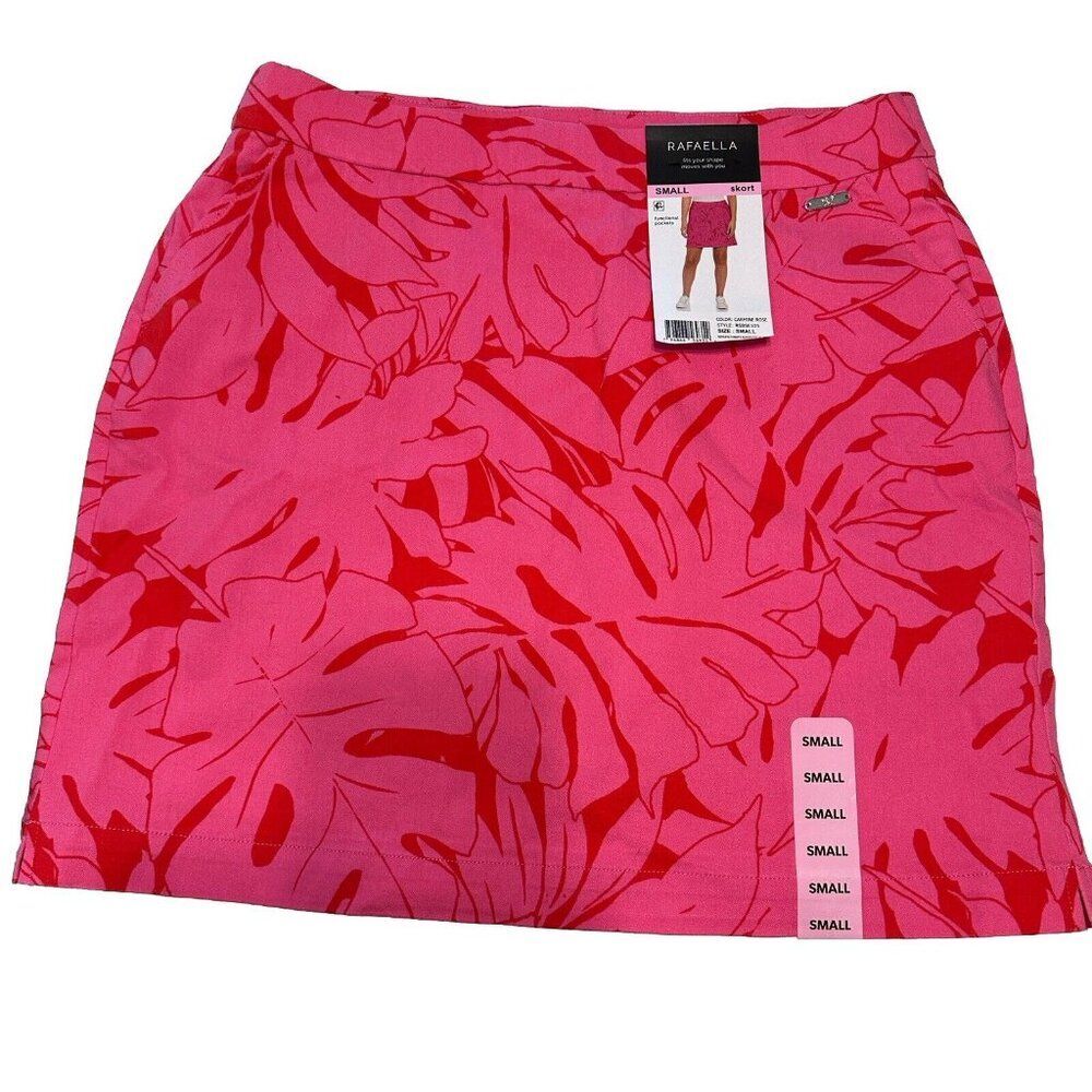 NWT Rafaella Ladies sz S Tennis Golf Pickleball skort stretch pull on pockets